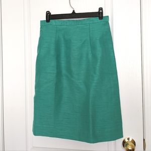 Vintage Pencil Skirt in Aqua Green/Blue